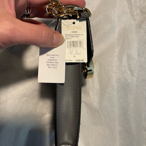 MK Heather Grey with animal print - NWT- shopping bag included ! - Picture 6 of 7